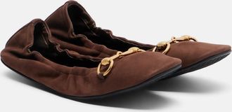 Gucci Horsebit leather ballet flats