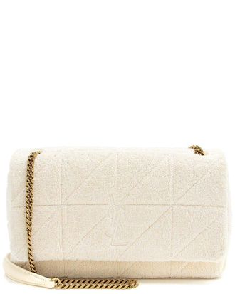 Saint Laurent Terry Cloth Monogram Jamie Medium Shoulder Bag (Authentic Pre-Loved)