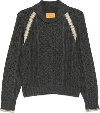 Guest In Residence Kabelgebreid vest - Grijs