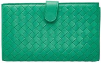 Bottega Veneta Pre-owned Wallets, female, Green, Size: ONE SIZE Pre-owned Vintage Wallet