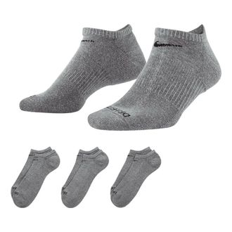 Nike 3 PK Everyday No Show Cushion Socks Grey SX7673-064