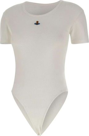 Vivienne Westwood Cap Sleeve Bodysuit - Dames - Bodies - Wit - S - Katoen - Tops