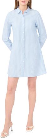1.State Stripe Long Sleeve Cotton Shirtdress in Blue Denim at Nordstrom Rack, Size X-Large