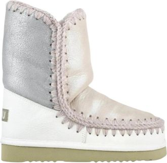 Mou Eskimo Enkelboot - Dames - Winterlaarzen - Grijs - 37 EU - Wol - Schoenen
