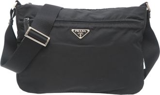 Prada Black Nylon Shoulder Bag (Pre-Owned)