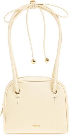 Furla Poppy Handtas - Dames - Schoudertassen - Geel - ONE Size - Leer - Tassen