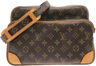Louis Vuitton Pre-owned Monogram Nile Shoulder Bag - Dames - Vintage Schoudertas - Bruin - ONE Size - Vintage