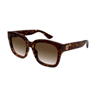 Gucci Stijlvolle zonnebril voor dagelijks gebruik - unisex - Accessoires - Bruin - Maat: 54 MM