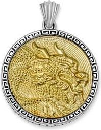 Samuel B. Dragon Pendant in Silver And Gold at Nordstrom Rack