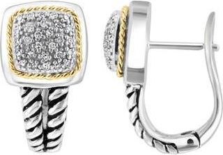 Effy Diamond Pav&eacute; Earrings in Silver at Nordstrom Rack