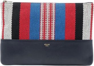 Celine Pre-owned Clutches, female, Multicolor, Size: ONE SIZE Pre-owned Leather Clutch