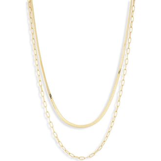 Electric Picks Two Chains Necklace in Gold at Nordstrom Rack
