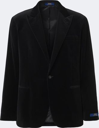 Polo Ralph Lauren Single-breasted velvet blazer