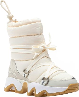 Sorel Womens Kinetic Impact Nxt Boot In Chalk, Sea Salt
