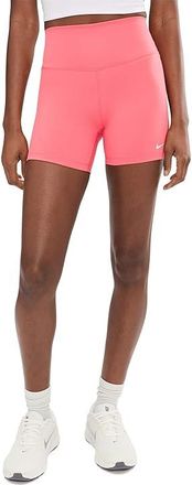 Nike One High-Waisted 5 Biker Shorts Womens Shorts Sea Coral/White : XL (US 16-18), Polyester/Spandex