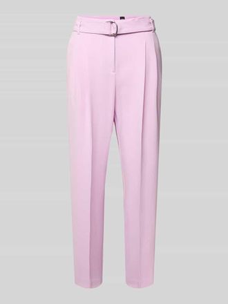 HUGO BOSS Regular Fit Schmale Hose mit G&uuml;rtel Modell TAPIAH in Pink, Gr&ouml;&szlig;e 32