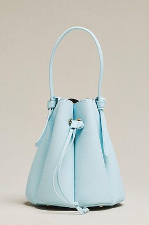 Melie Bianco Cinched Vegan Leather Bucket Bag
