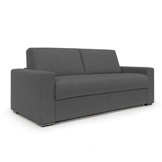 Divani.Store Sof&aacute; convertible con colch&oacute;n h20 cm 200 cm antracita