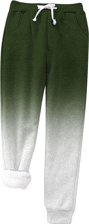 Generic Womens Thermal Sweatpants Fleece Lined Pants Trousers-WomenS Stretch Lounge Sweatpants Warm Thickening Jogger Elasticated Waist With Drawstring Tapere