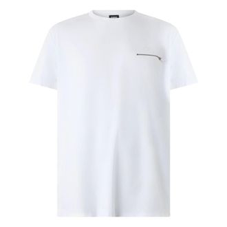 Diesel T-shirt met decoratieve rits - Heren - Tops - Wit - Maat: 2XL Katoen
