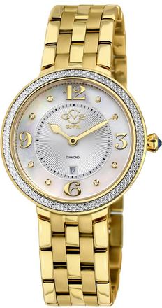 Gevril Group Verona Diamond Mother of Pearl Dial Ladies Watch 12901B