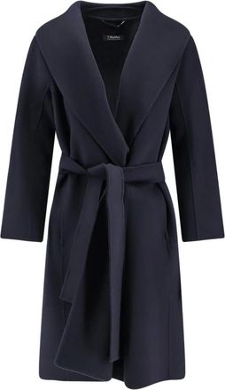 Max Mara Belted Coat - female - Max Mara - Belted Coats - Blue - 3XS - Coats