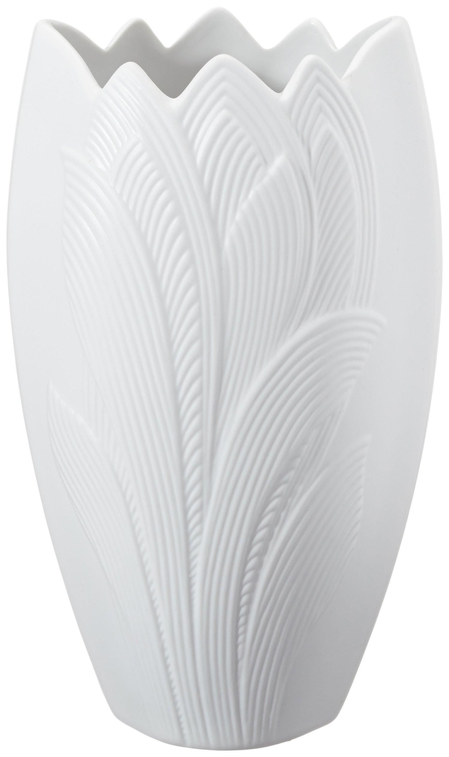 Kaiser Porzellan Vase – Handgefertigte Weiße Porzellanvase, 19,5 Cm Hoch, Unglasiert
