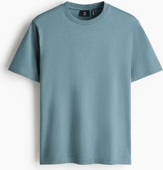 H&M COOLMAX-T-Shirt Regular Fit - Blaugr&uuml;n