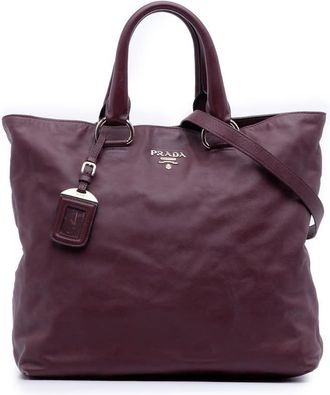 Prada Pre-owned Prada Soft Calf Convertible Shopper Tote FF26S7WZRXM4C5MU