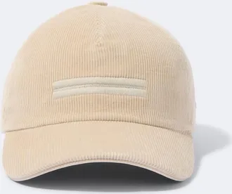 Ermenegildo Zegna Leather-trimmed corduroy baseball cap