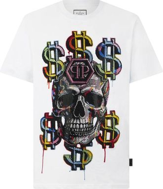 Philipp Plein Hombre, Camisetas, Blanco, Talla: XL