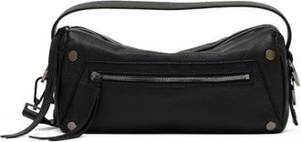 Hammitt Medium Doxie Leather Shoulder Bag in Black/gunmetal at Nordstrom