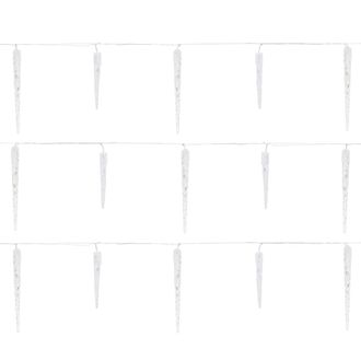 ECD Germany Guirnalda de luces car&aacute;mbano 72 LEDs blanco fr&iacute;o 6,9m + 5m de cable