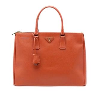 Prada Pre-owned Tote Bags, female, Orange, Size: ONE SIZE Pre-owned Galleria Satchel