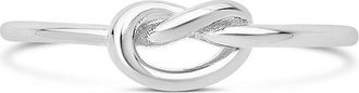 Sterling Forever Sterling Silver Thin Love Knot Ring