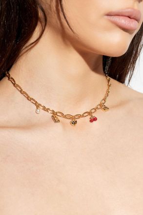 Coach Short Necklace With Pendants, Womens, Gold