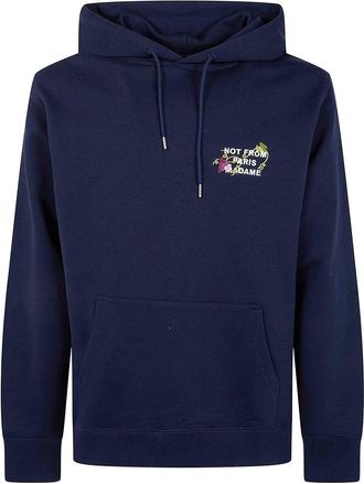 Dr&ocirc;le de Monsieur Vine Embroidered Slogan Hoodie