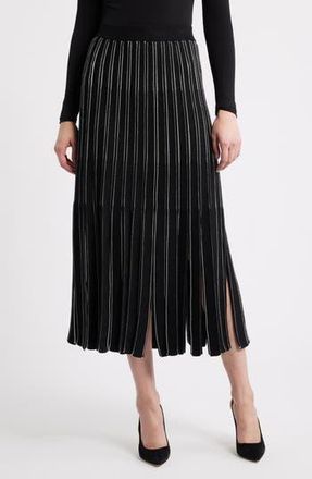 BOSS Fatrina Pleated Midi Skirt in Black at Nordstrom Rack, Size Medium