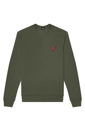 Dalix Donut Fleece Sweatshirt in Military Green at Nordstrom, Size Xx-Large