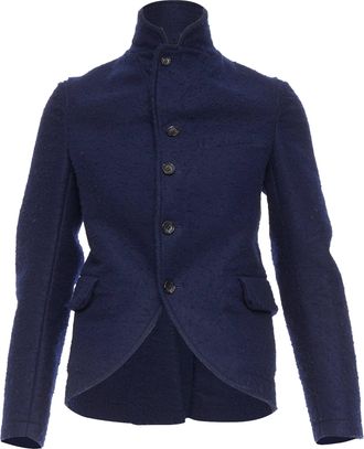 Comme Des Gar&ccedil;ons Comme Des Garcons felt high collar cropped jacket