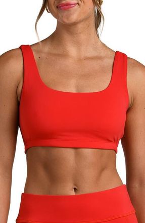 La Blanca Sports Bra in Ruby at Nordstrom, Size X-Large