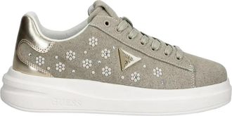 Guess Elbina 12 Sneakers - Dames - Sneakers - Beige - 39 EU - Leer - Schoenen
