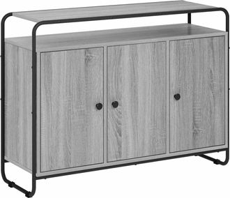 vidaXL Aparador Sonoma Gris 102 X 35 X 75 Cm Madera De Ingenier&iacute;a Vidaxl