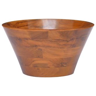 Berkfield Home Basin Solid Teak Wood OE&para;40x20 cm in Brown | Size: 40x20 cm