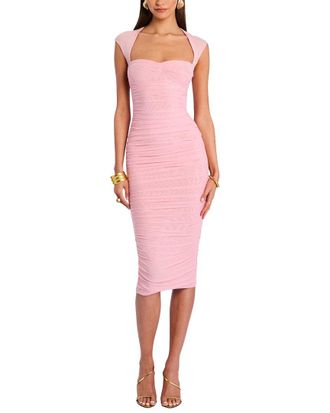 SER.O.YA Seroya Kylie Mesh Midi Dress