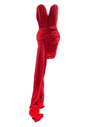 Stella McCartney Asymmetrisches Kleid aus Krepp und Jersey von Stella McCartney