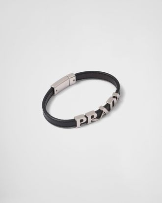 Prada Saffiano Leather Bracelet