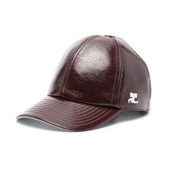 Courr&egrave;ges Caps, female, Brown, Size: M Reedition Vinyl CAP