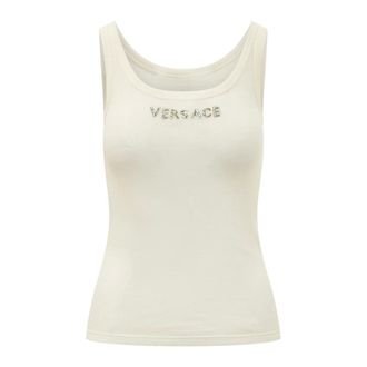 Versace Dames, Tops, Beige, Maat: M