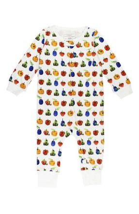 LOvedbaby x The Very Hungry Caterpillar Organic Cotton Romper in Fruit at Nordstrom, Size 12-18M